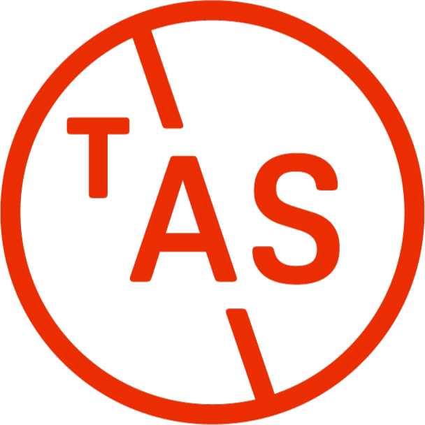 The Autumn Society 'TAS' monogram.